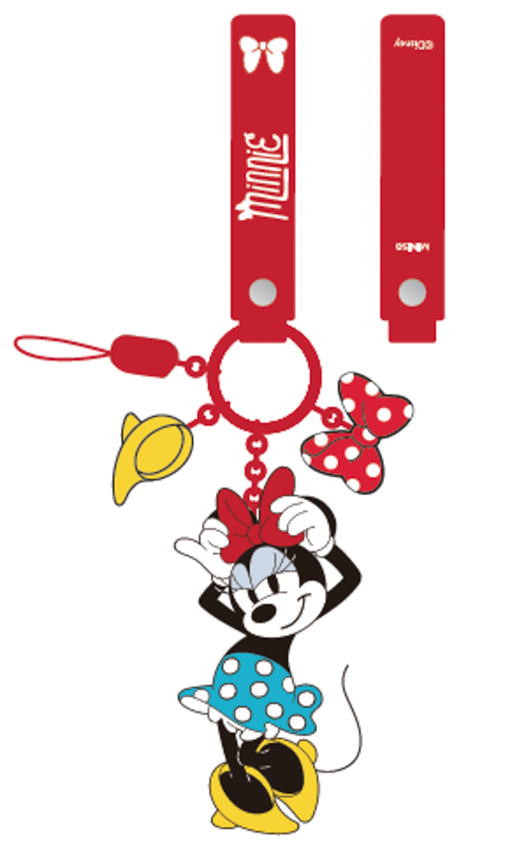 MINISO MICKEY MOUSE COLLECTION PHONE CHARM STRAP(MINNIE) 2012193911108 PHONE STRAP-1