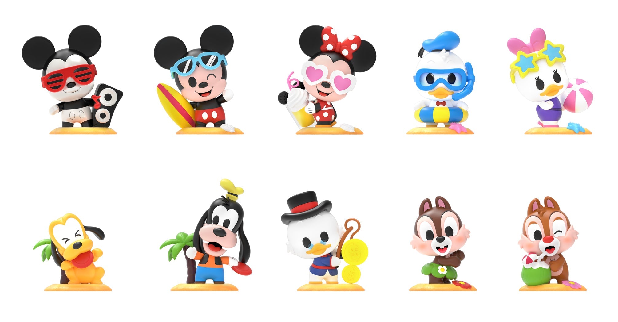 MINISO MICKEY AND FRIENDS BEACH COLLECTION FIGURE MODEL BLIND BOX 2012266910106 BLIND BOX