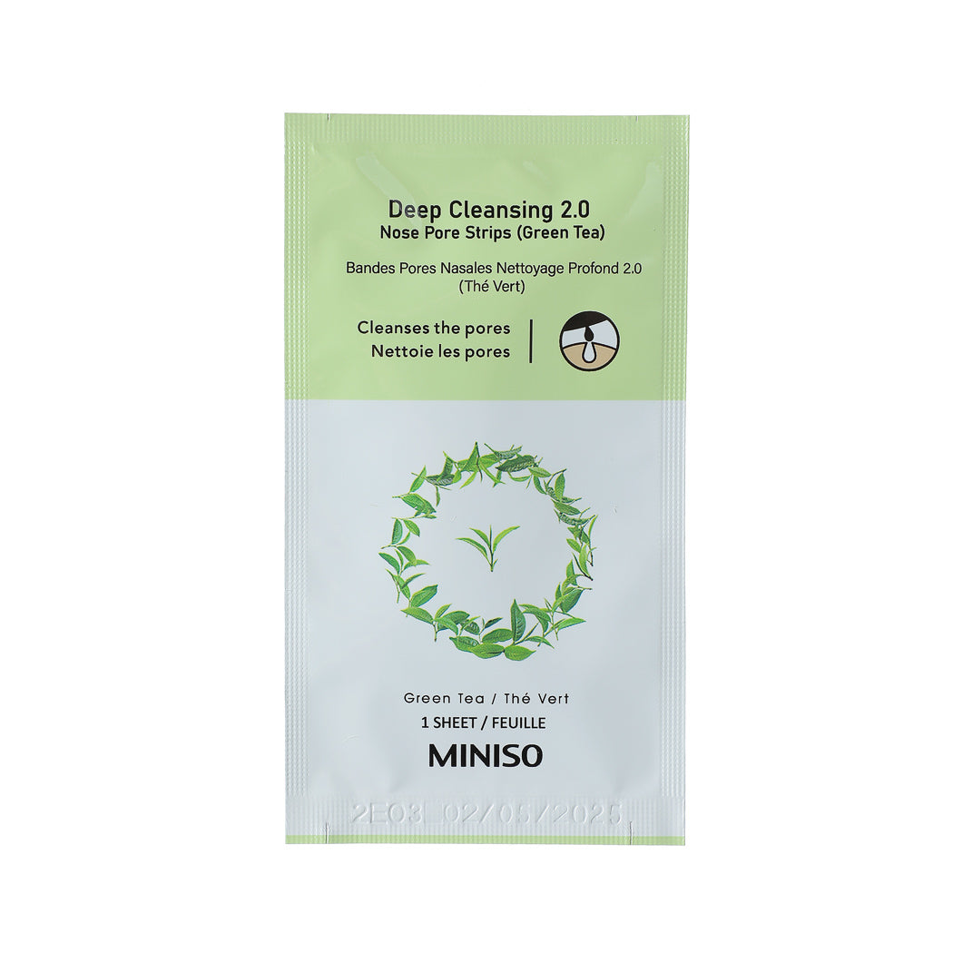 MINISO DEEP CLEANSING 2.0 NOSE PORE STRIPS (GREEN TEA) 2012293611106 NOSE STRIPS