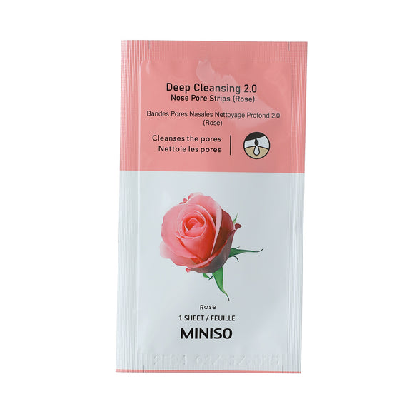 MINISO DEEP CLEANSING 2.0 NOSE PORE STRIPS (ROSE) 2012293612103 NOSE S