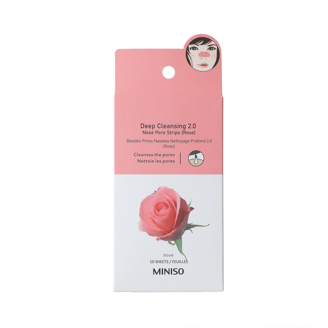 MINISO DEEP CLEANSING 2.0 NOSE PORE STRIPS (ROSE) 2012293612103 NOSE STRIPS