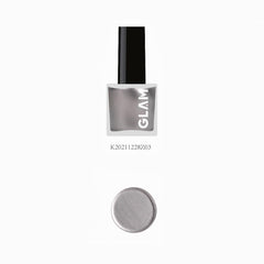 MINISO GLAM OIL BASED NAIL POLISH(METALLIC SILVER) 2012296413103 NAIL POLISHER