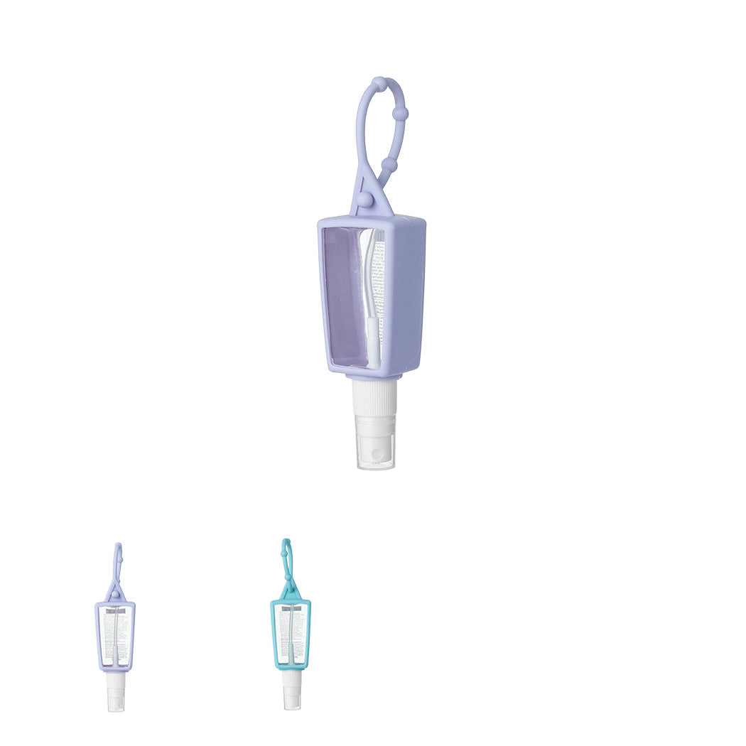 MINISO PORTABLE SILICONE SPRAY BOTTLE WITH HANG BUCKLE (ASSORTED 2 COLORS) 2012308510103 TRAVEL BOTTLES