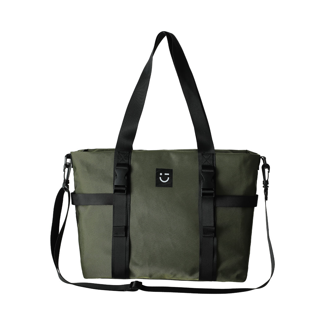 MINISO SMILING FACE LOGO CROSSBODY SHOULDER BAG (ARMY GREEN) 201235481