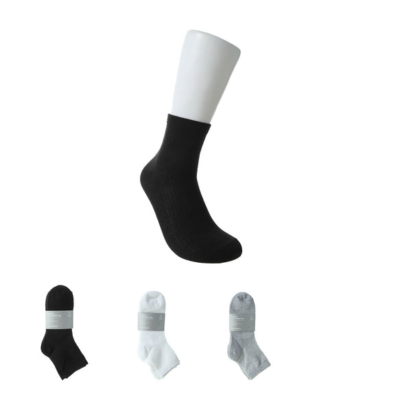 MINISO MEN'S PREPPY STYLE STRIPE CREW SOCKS (5 PAIRS) 2013125810100 MEN'S LOW-CUT SOCKS