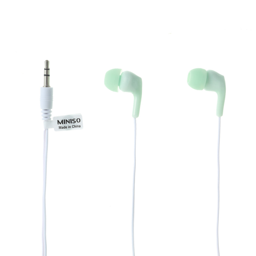 MINISO 3.5MM WIRED EARPHONES FOR MUSIC  MODEL: A6 2013235010100 WIRELESS EARPHONES-3