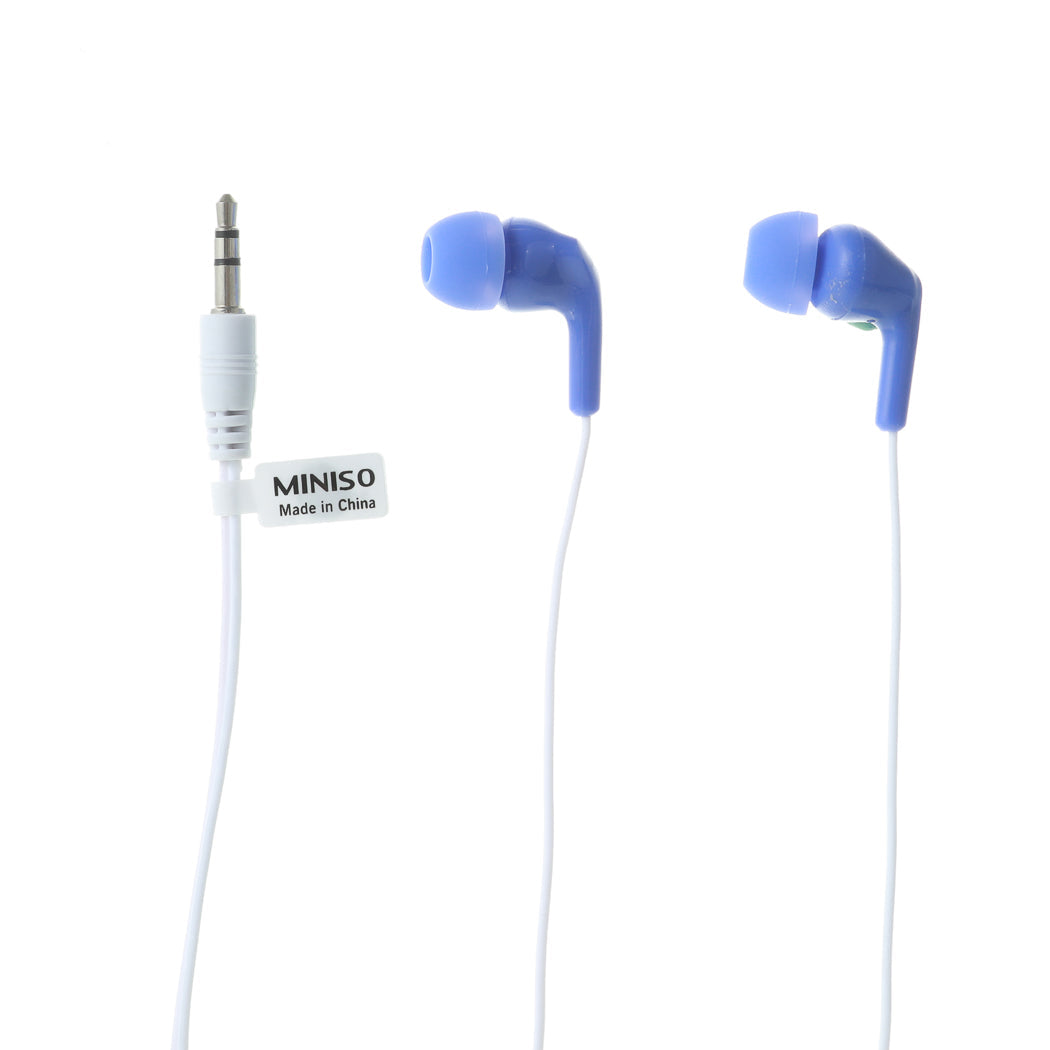MINISO 3.5MM WIRED EARPHONES FOR MUSIC  MODEL: A6 2013235010100 WIRELESS EARPHONES