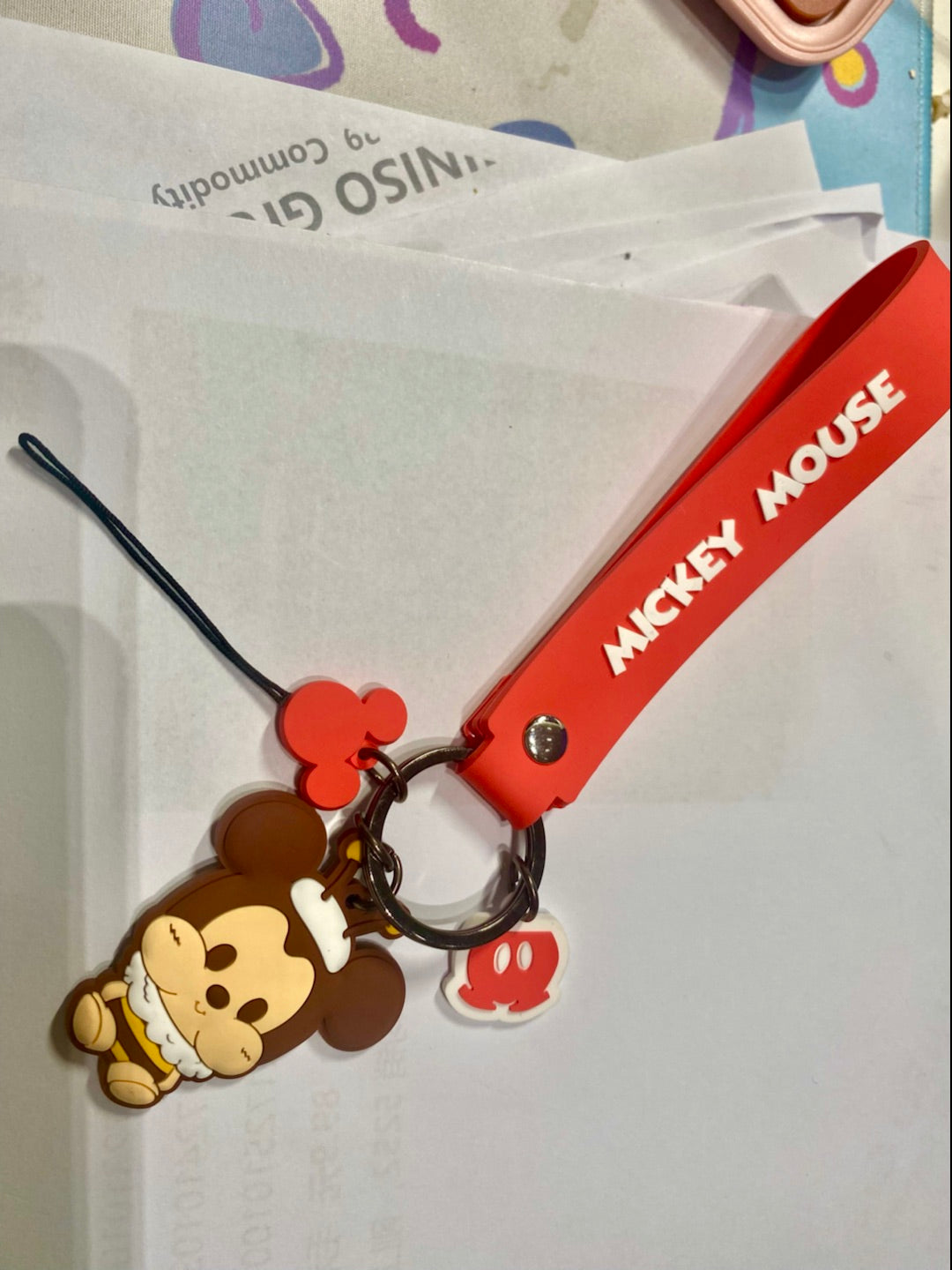 MINISO MICKEY MOUSE COLLECTION BEE THEME PHONE CHARM STRAP(MICKEY) 2013374410106 PHONE CHARM STRAP