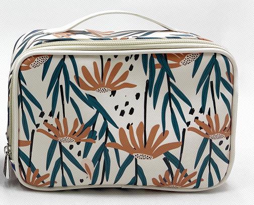 MINISO NATURE SERIES-RECTANGULAR COSMETIC BAG WITH STRAP(APRICOT) 2011534610106 COSMETIC BAG
