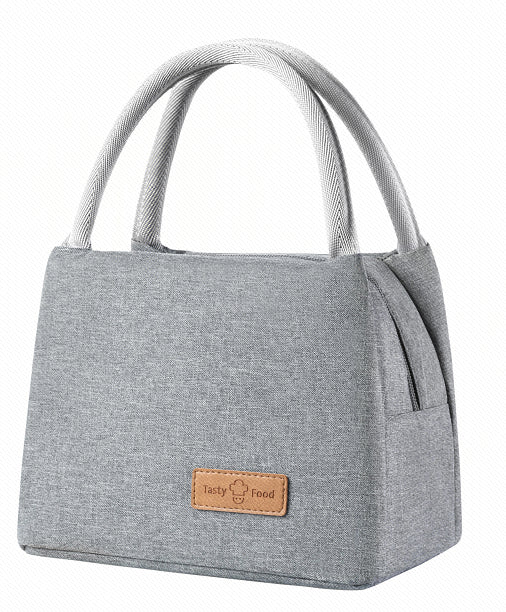 MINISO LARGE CAPACITY SOLID COLOR LUNCH BAG(GRAY) 2011527411109 LUNCH BAG