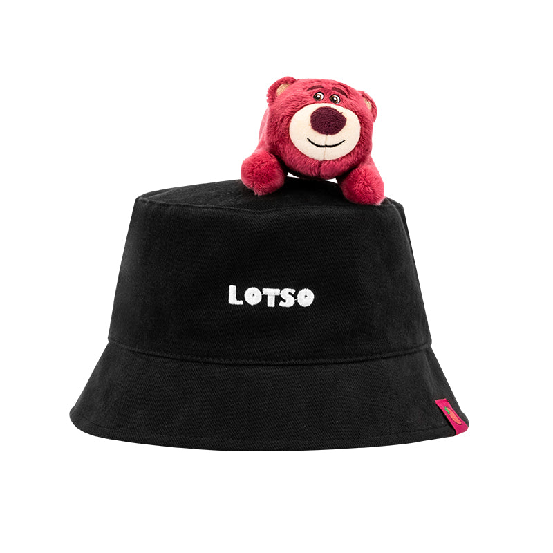 MINISO LOTSO COLLECTION FULL PRINT BUCKET HAT WITH PLUSH TOY 2011929410106 FASHIONABLE HAT