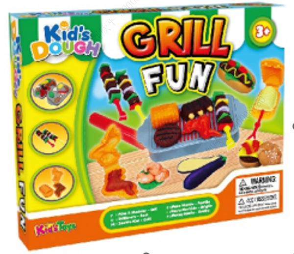 MINISO KITCHEN SERIES BBQ MODELING CLAY SET (3 COLORS, WITH MOLDS) 2014013610109 CLAY