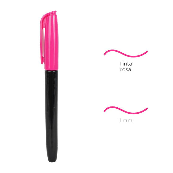 MINISO 1.0MM THICK BARREL MARKER (ROSE RED) 2010303411104 MARKER