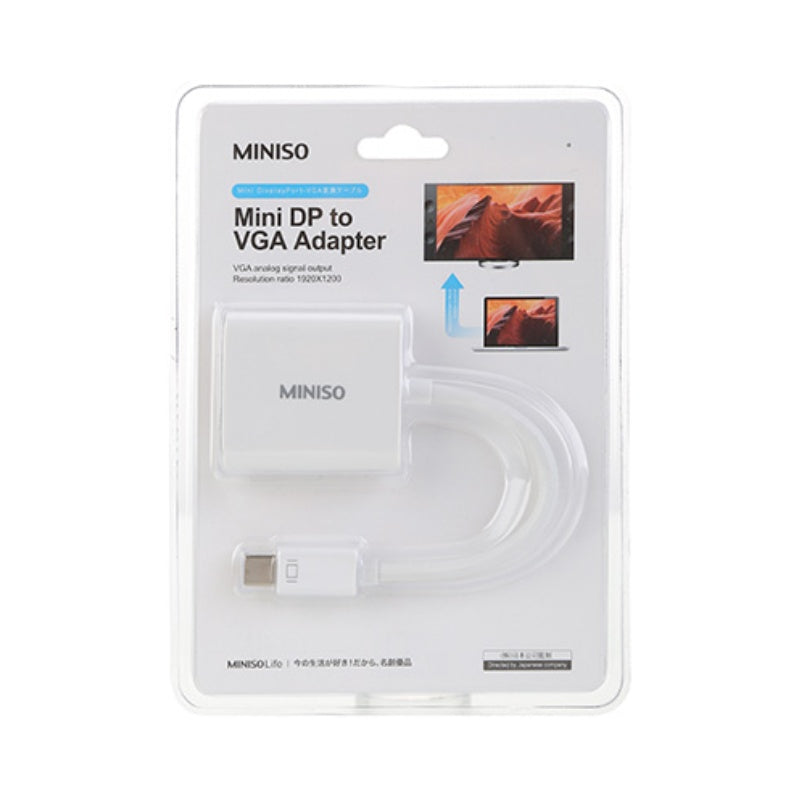 Miniso Mini DP to VGA Adapter ( White ) 0500008811