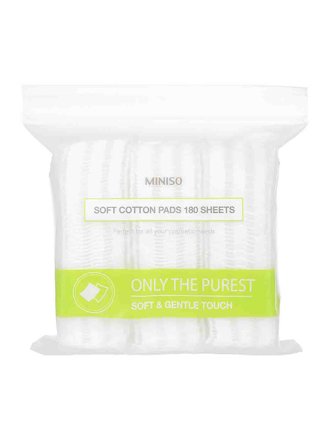 MINISO SOFT COTTON PADS 180 SHEETS ( WHITE ) 0200006421 COTTON PADS