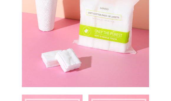 MINISO SOFT COTTON PADS 180 SHEETS ( WHITE ) 0200006421 COTTON PADS