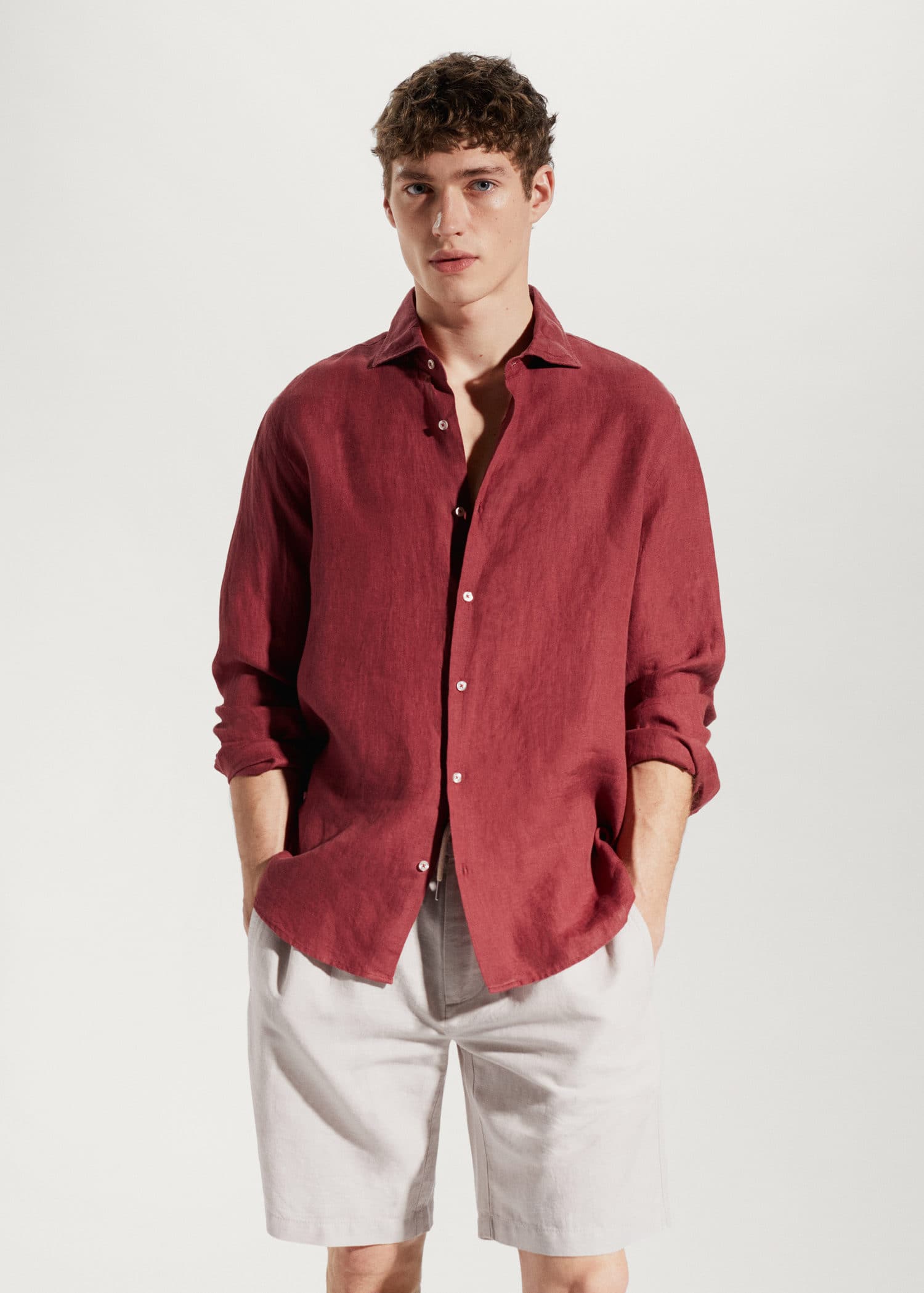 MANGO PARROT 47045904-78 MANGO MAN SHIRT LONG SLEEVE