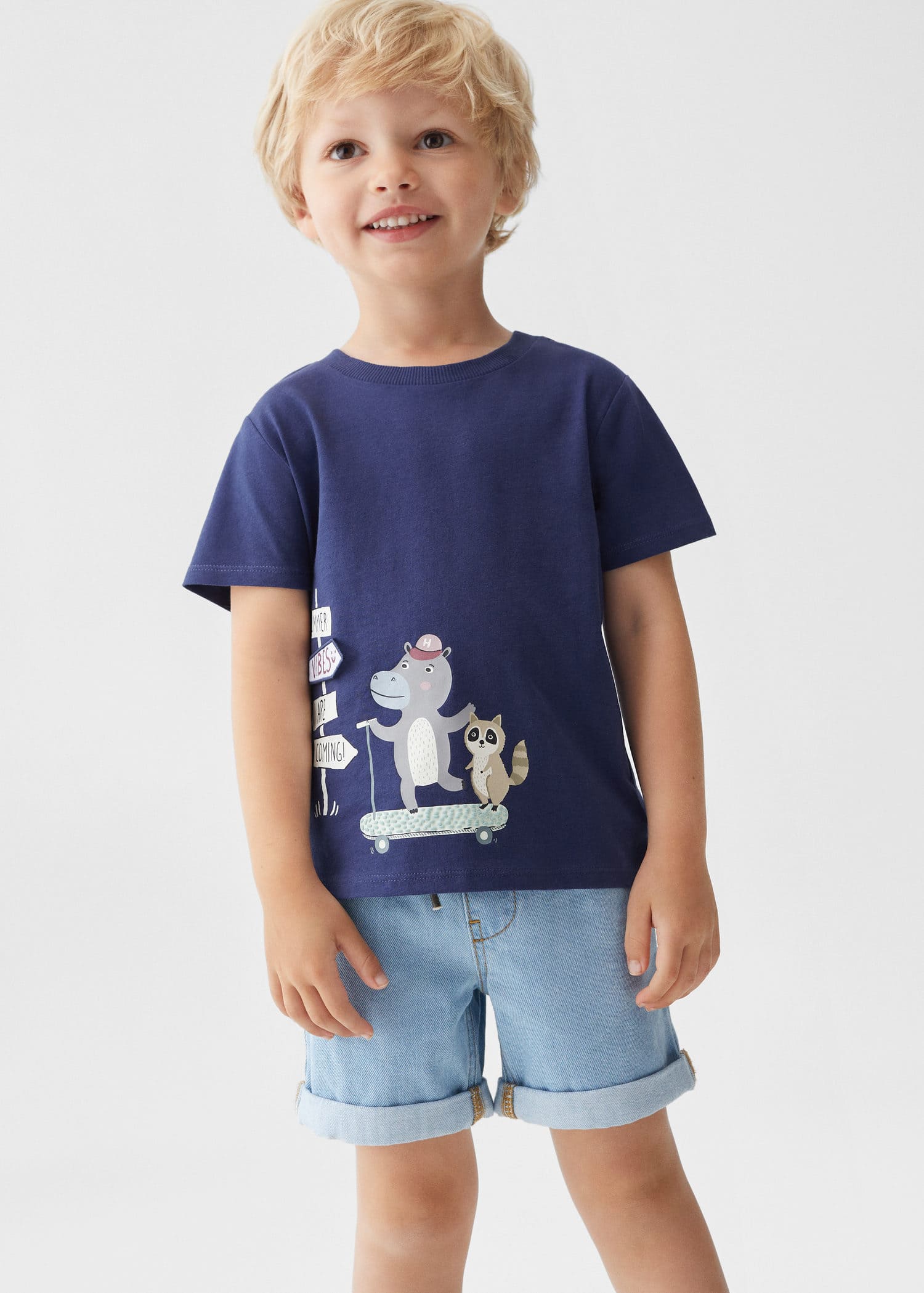 MANGO ROAD 57000846-69 MANGO KIDS BABY BOY T-SHIRT SHORT SLEEVE