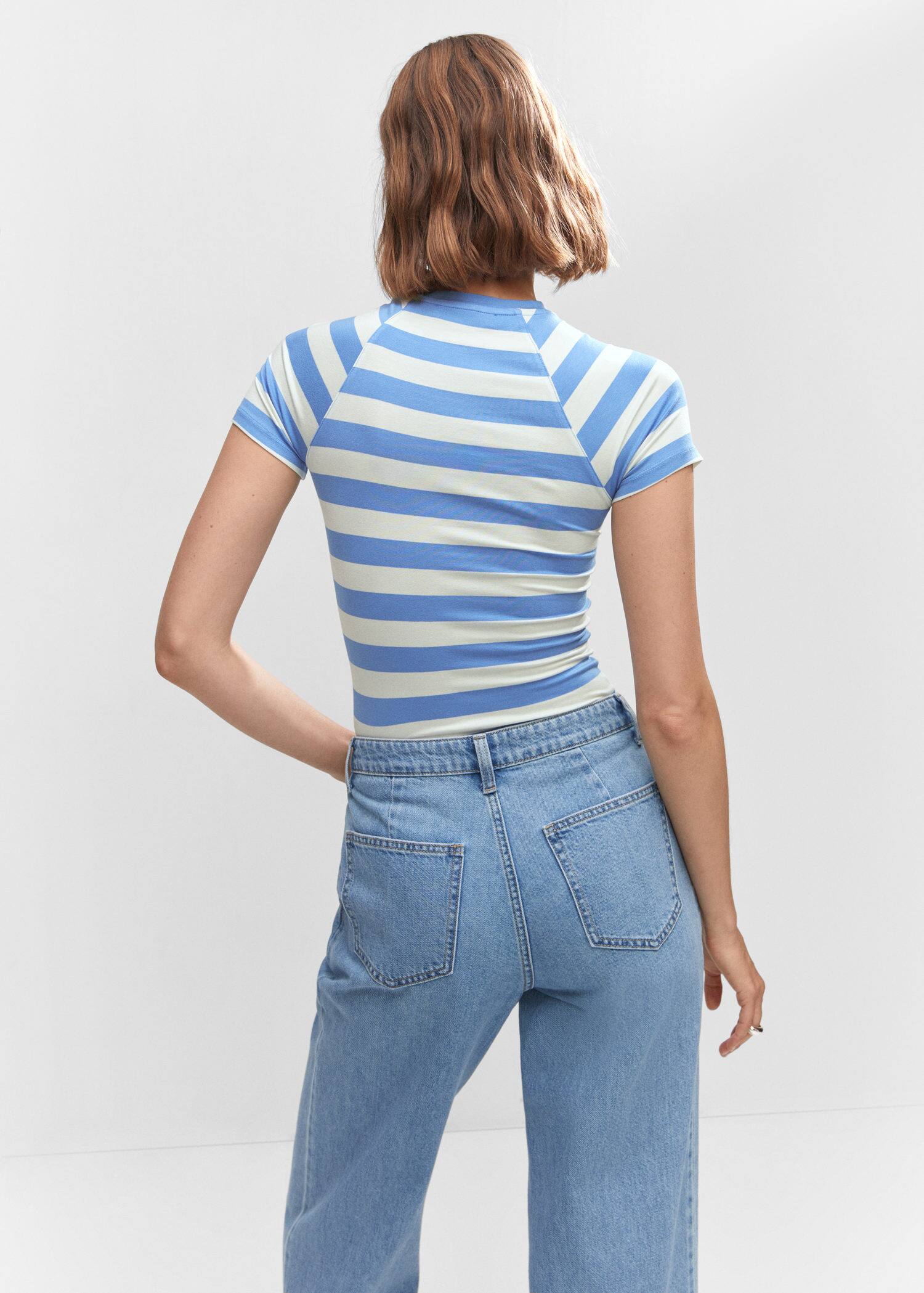 MANGO CHICK 57010481-52 MANGO WOMEN T-SHIRT SHORT SLEEVE