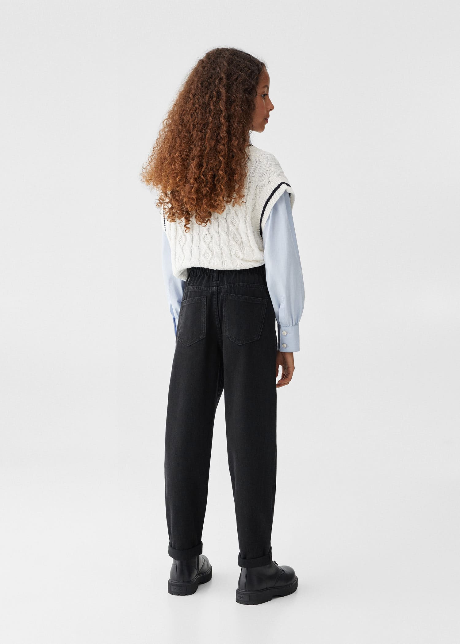 MANGO PAPERBAG 57013777-TN MANGO KIDS GIRL JEANS