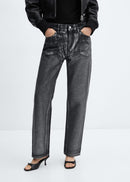 MANGO SHIMMER 57018277-99 MANGO WOMEN DENIM JEANS-1