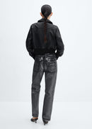 MANGO SHIMMER 57018277-99 MANGO WOMEN DENIM JEANS-7
