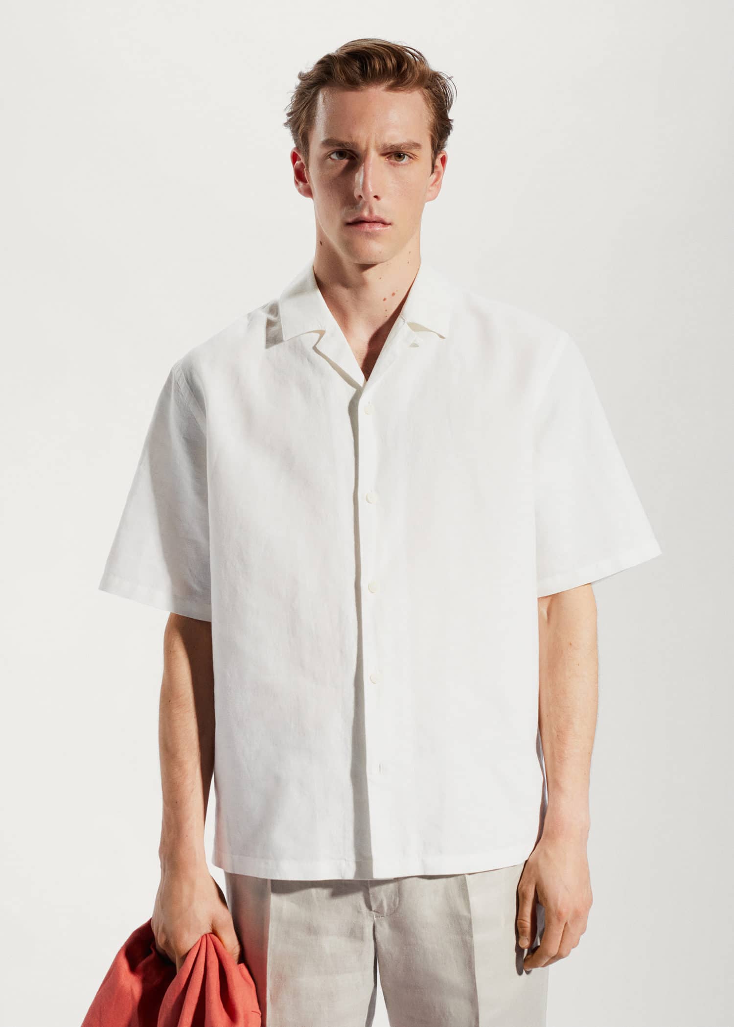 MANGO LUZ 57020618-01 MANGO MAN SHIRT SHORT SLEEVE