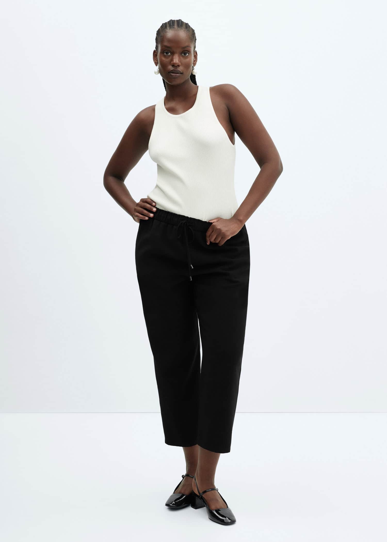 MANGO FLUIDO 57021176-99 MANGO WOMEN TROUSER