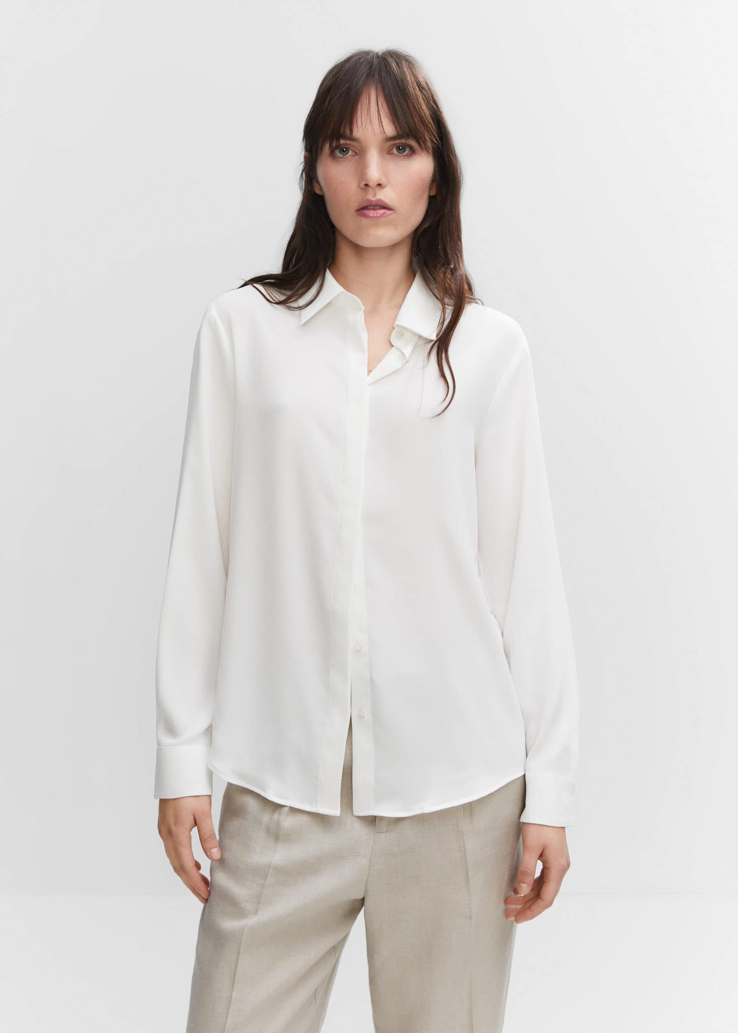 MANGO WOMEN SHIRT LONG SLEEVE | Sonee Sports