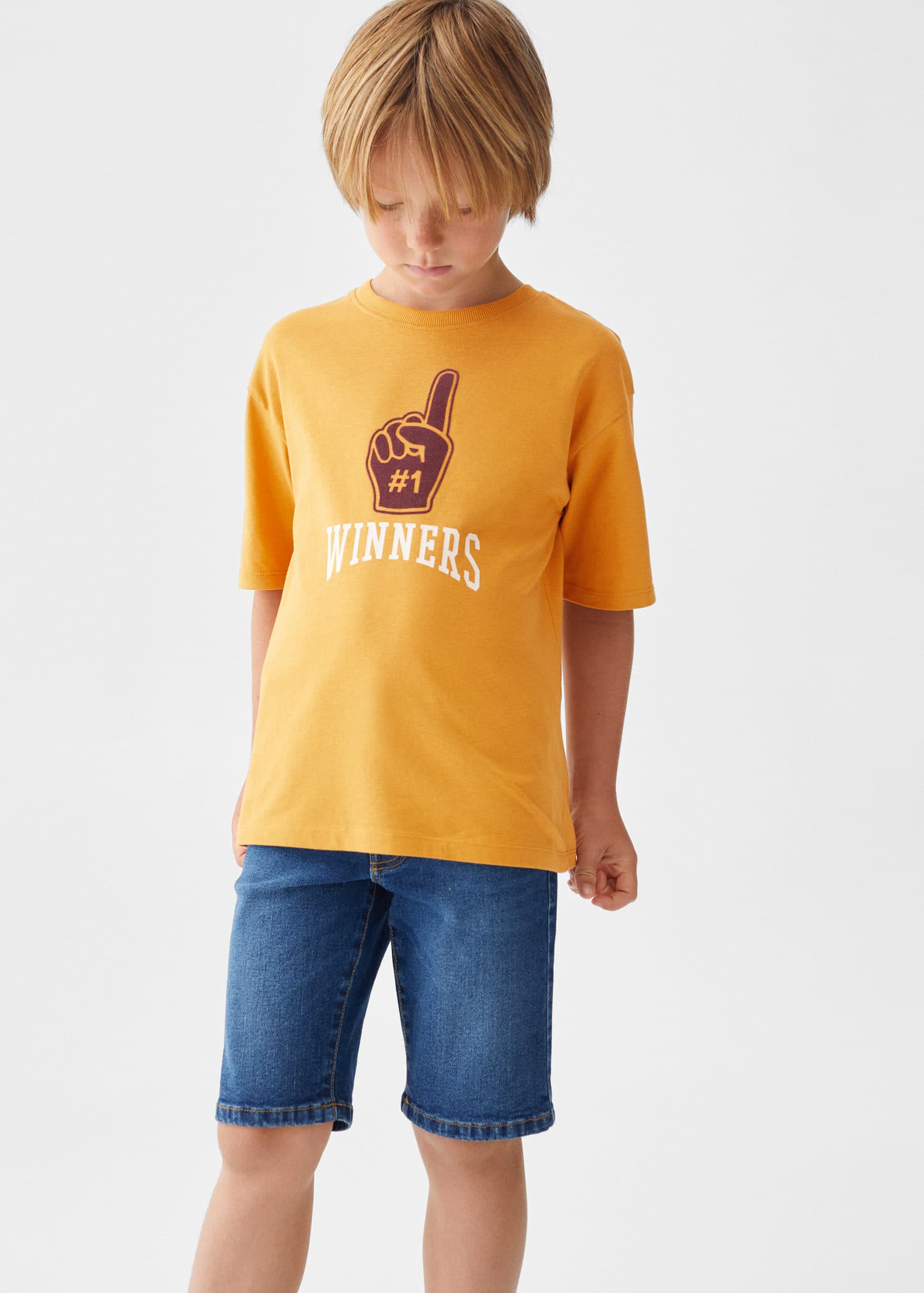 MANGO COLLEGE 57033260-15 MANGO KIDS BOY T-SHIRT SHORT SLEEVE | Sonee ...