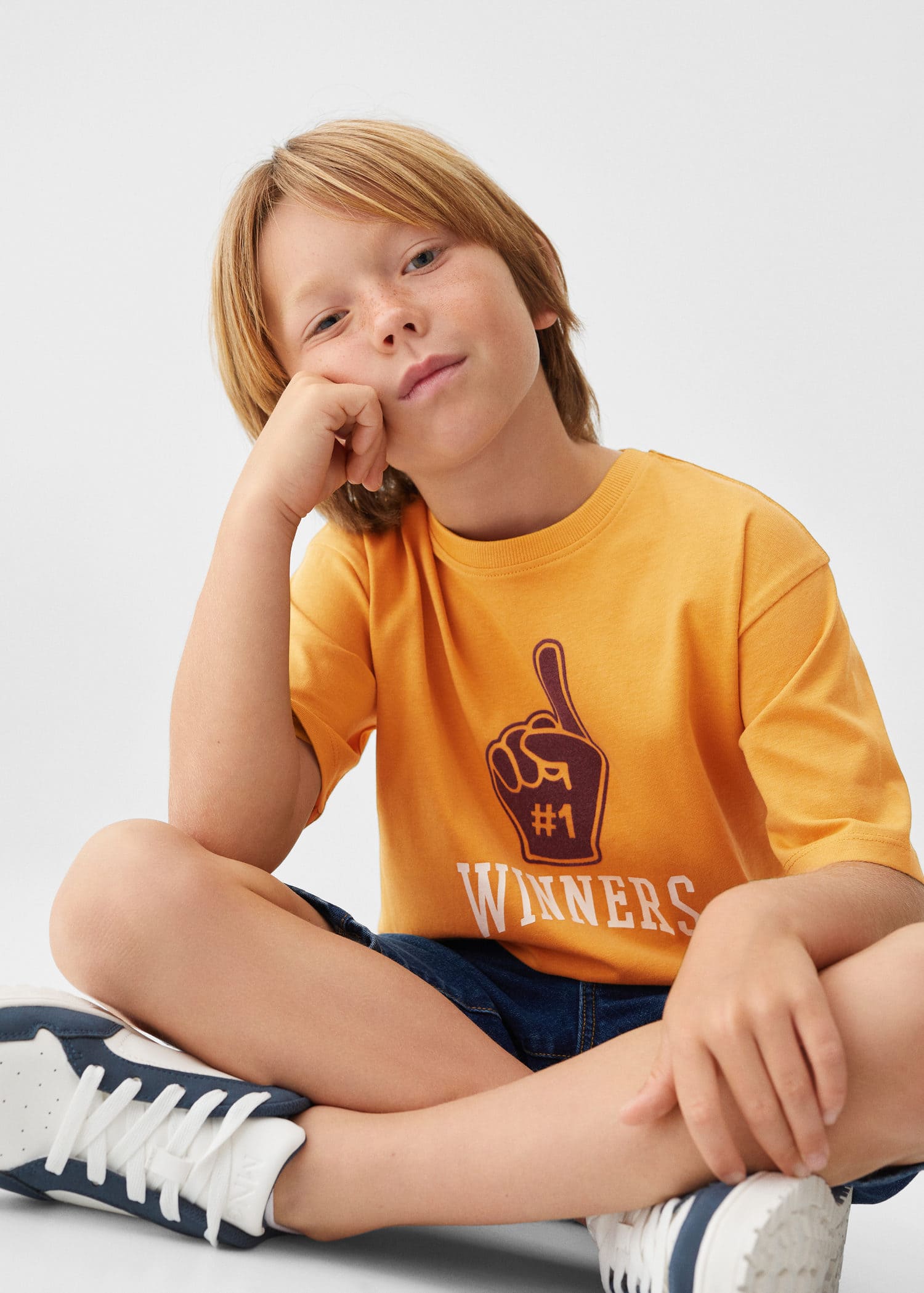 MANGO COLLEGE 57033260-15 MANGO KIDS BOY T-SHIRT SHORT SLEEVE