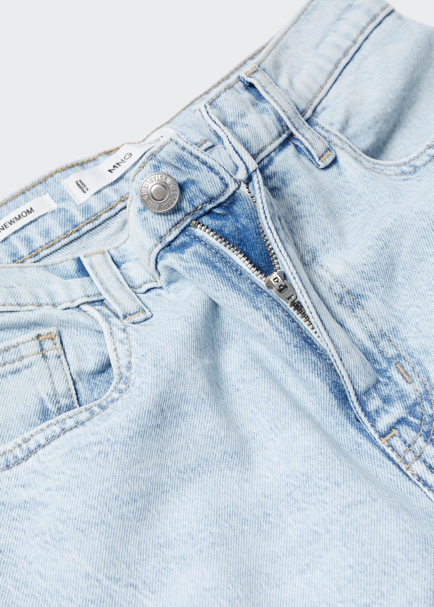 MANGO NEWMOM 57040364-BL MANGO WOMEN DENIM JEANS