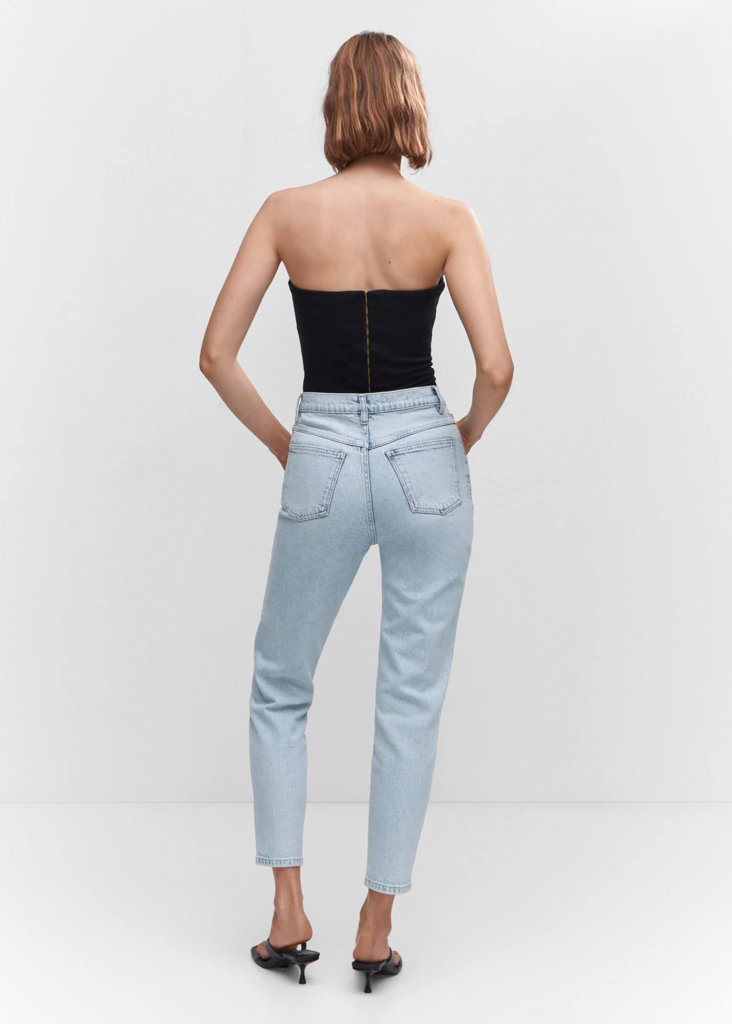 MANGO NEWMOM 57040364-BL MANGO WOMEN DENIM JEANS