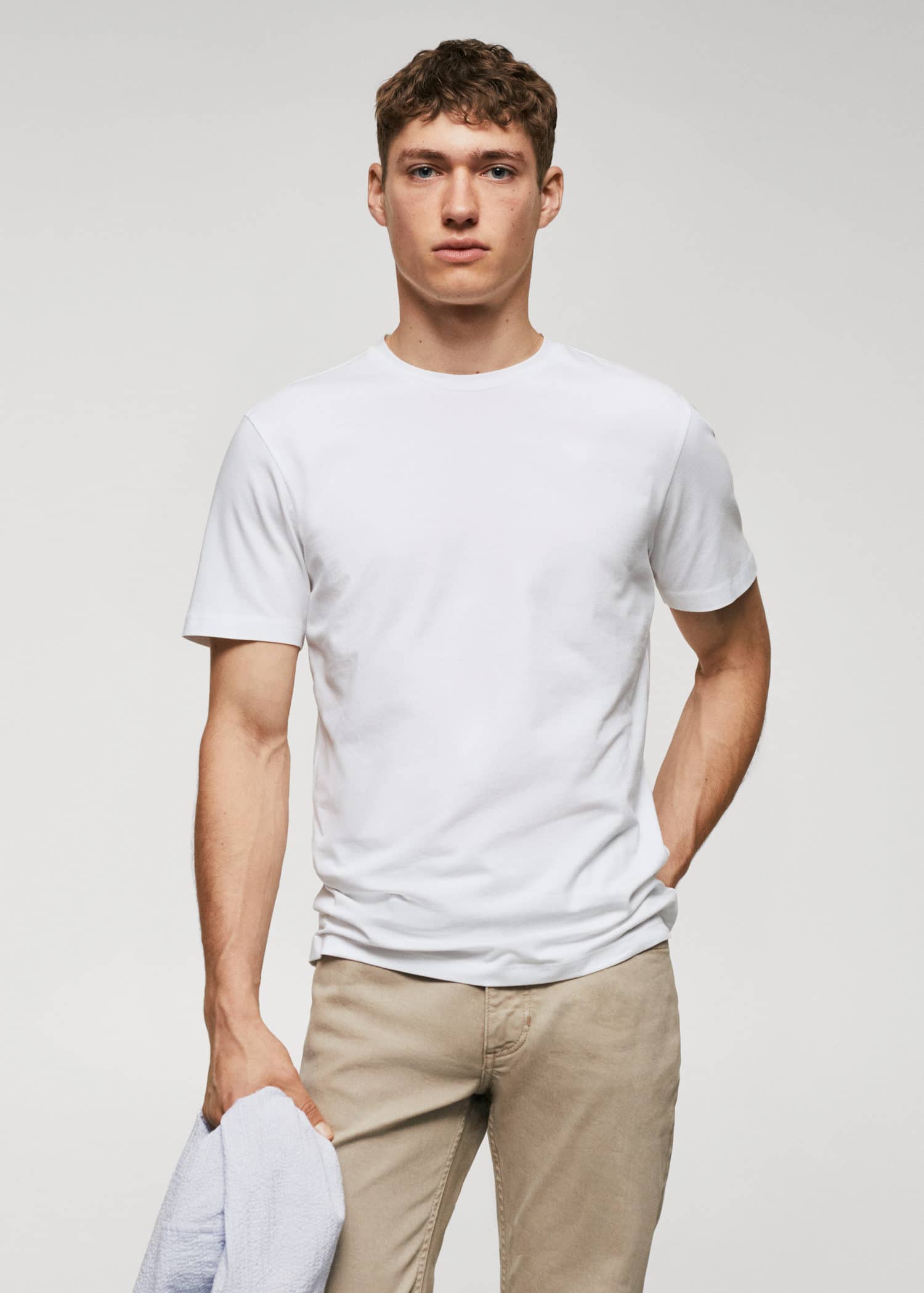 MANGO STRECH 57040769-01 MANGO MAN T-SHIRT SHORT SLEEVE