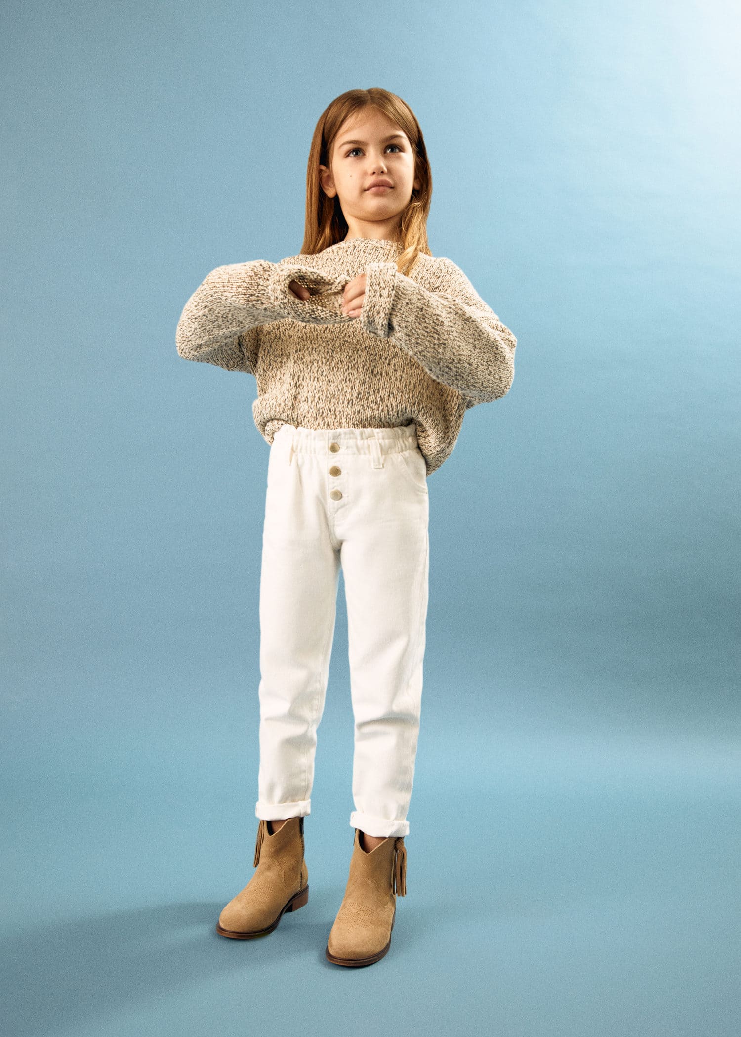 MANGO PAPERBAG 57040777-01 MANGO KIDS GIRL JEANS