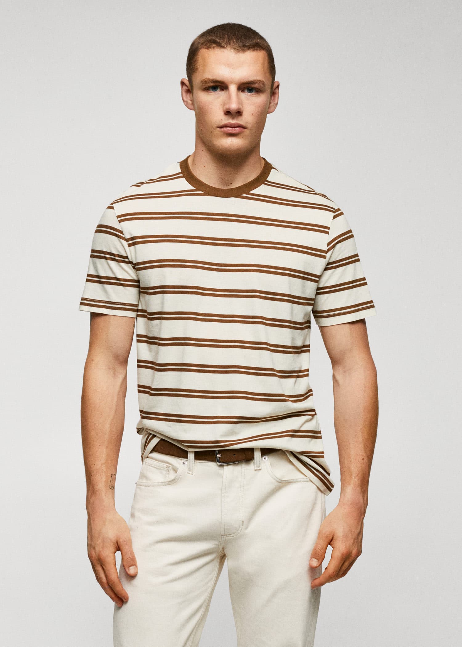 MANGO FRENCH 57040796-09 MANGO MAN T-SHIRT SHORT SLEEVE