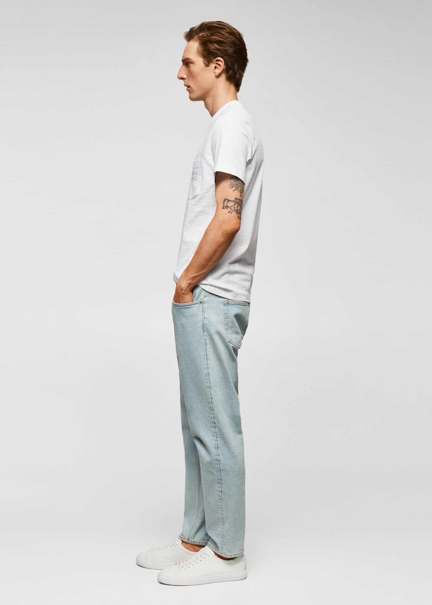 MANGO LOGOPOK-H 57081175-01 MANGO MAN T-SHIRT SHORT SLEEVE