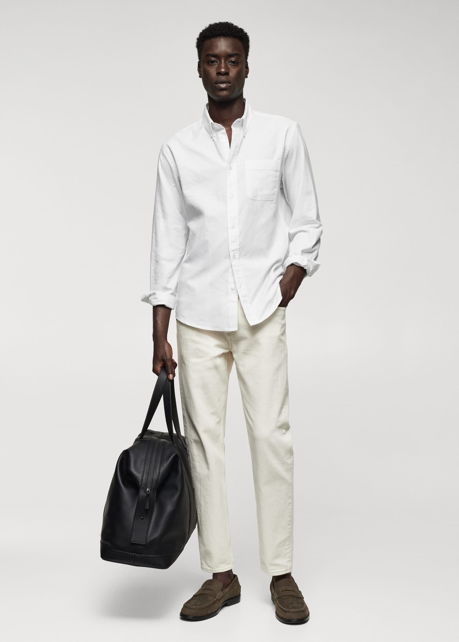 MANGO OXFORD 57094004-01 MANGO MAN SHIRT LONG SLEEVE