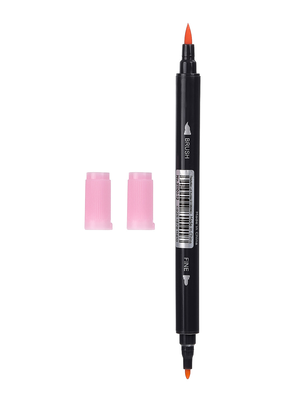 MINISO WATER SOLUBLE DOUBLE HEAD COLORED PEN (SOFT PINK) 0400013131 MARKER
