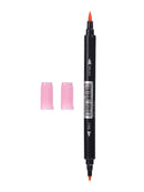 MINISO WATER SOLUBLE DOUBLE HEAD COLORED PEN (SOFT PINK) 0400013131 MARKER-1
