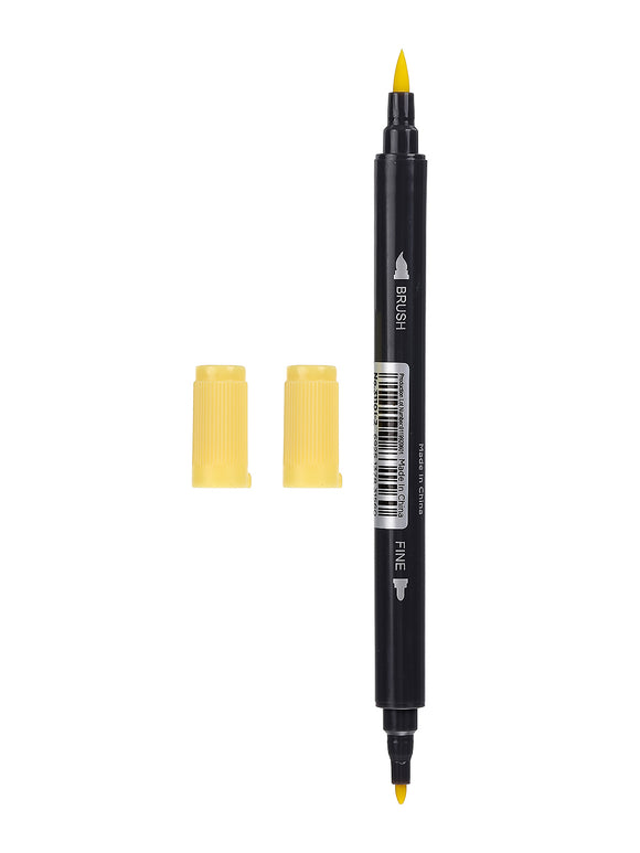 MINISO WATER SOLUBLE DOUBLE HEADED COLORED PEN (YELLOW) 0400012901 MARKER