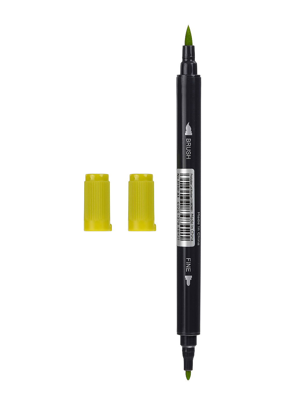 MINISO WATER SOLUBLE DOUBLE HEADED COLORED PEN (LEMON YELLOW) 0400013121 MARKER