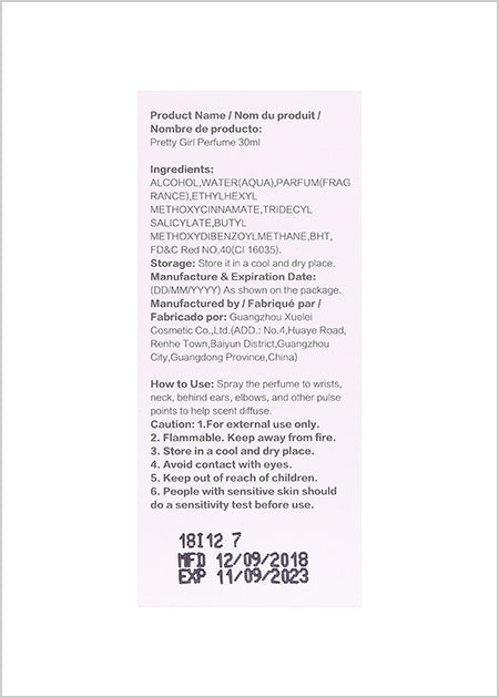 MINISO PRETTY GIRL PERFUME 2006840110105 WOMEN'S PERFUME