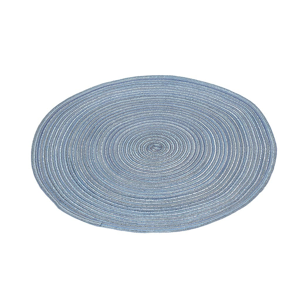 MINISO ROUND BRAIDED PLACEMAT(BLUE) 2010426612105 PLACEMAT