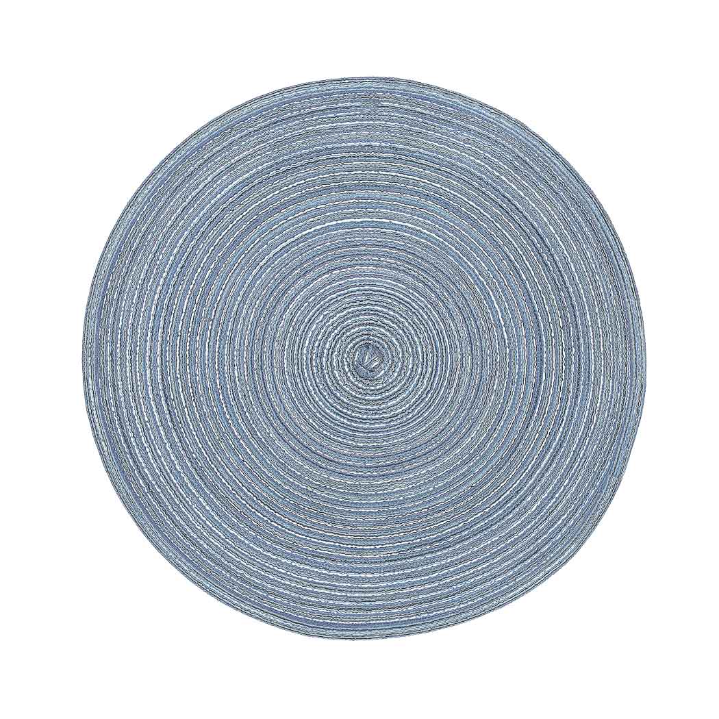 MINISO ROUND BRAIDED PLACEMAT(BLUE) 2010426612105 PLACEMAT