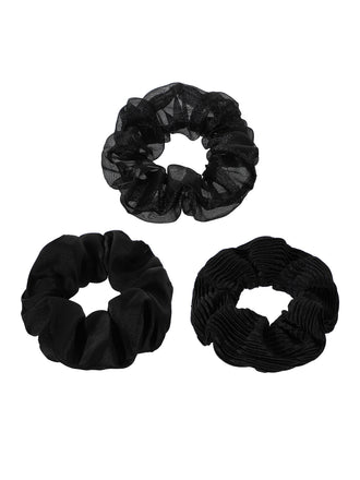 MINISO PURE COLORED LARGE HAIR TIE 3PCS(BLACK) 2010510813104 HAIR TIE