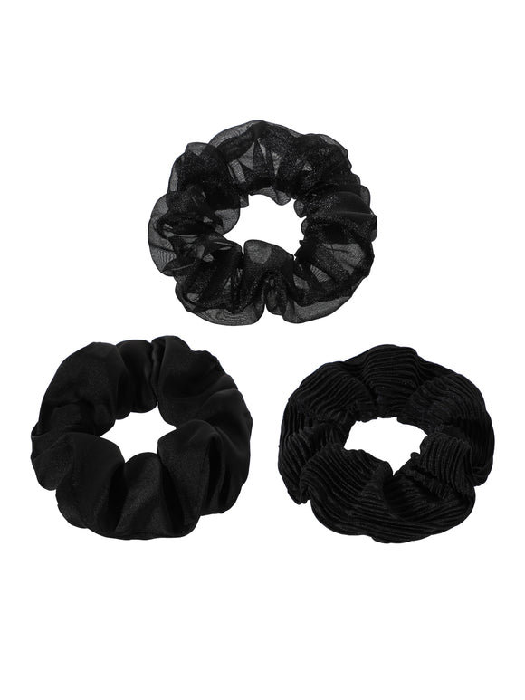 MINISO PURE COLORED LARGE HAIR TIE 3PCS(BLACK) 2010510813104 HAIR TIE