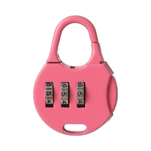 MINISO MINI ROUND LOCK(PINK) 2010615810107 TRAVEL ACCESSORIES