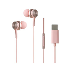 MINISO HIFI METAL TYPE-C IN-EAR EARPHONES MODEL:8474T#(PINK) 2010624712102 TYPE-C CHARGING CABLE