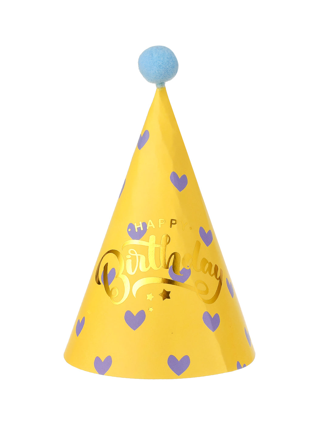 MINISO BIRTHDAY PARTY HAT(YELLOW, HEART) 2010879915105 PARTY DECORATIONS